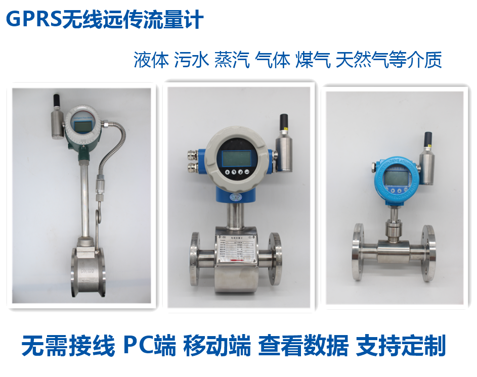 GPRS无线远传传输信号流量计